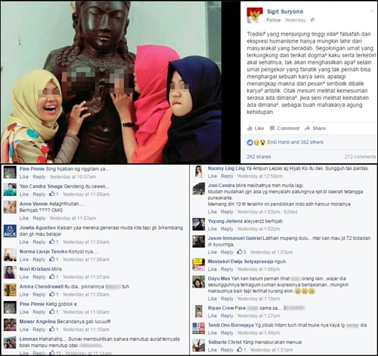 Viral!! Foto HOT Selfie Pelecehan Oleh 3 Cewek Berhijab Di Hujat Netizen