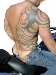 Hot Men Back Tattoo - Tribal Tattoo Design