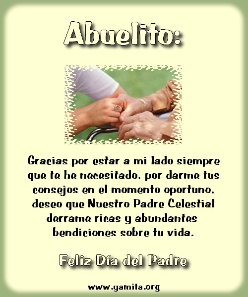 Abuelito Feliz dia del Padre