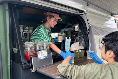Toyota's fuel cell vehicles serve as both food trucks and mobile offices