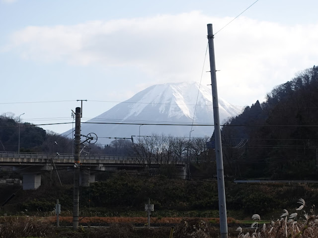 鳥取県道181号湖山停車場布勢線　大山の眺望
