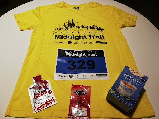 pack du coureur Barcelona Midnight Trail