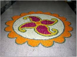 Simple Flower Rangoli Patterns