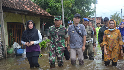 Dandim 0710/Pekalongan Tinjau Lokasi Banjir 