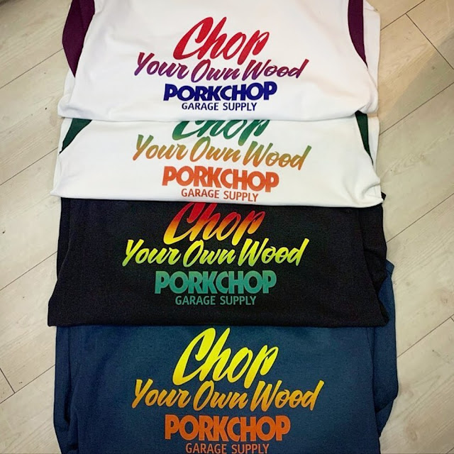 PORKCHOP GARAGE SUPPLY CHOP YOUR OWN WOOD BASEBALL TEE TRUMPS