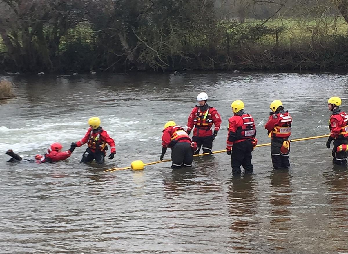 Help students reach the Philippines as part of search and research course. Wiltshire College students practice water rescue techniques at the Old Mill in Harnham. Photo: salisburyjournal.co.uk