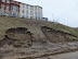 Damage to the grass embankment