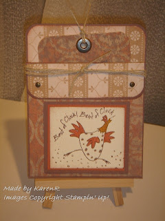 Stampin Up and Best Of Cluck and pocket card