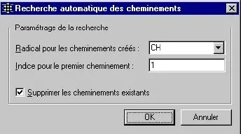 éditeur de GéoBases, menu, Cov. Calculs, barre de menu, Géobase, élémstation, référence, mesure, point, commentaire, code des points, topographiques, calculs topométriques