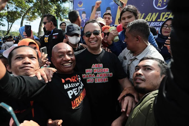 Kedatangan calon presiden dari Partai NasDem Sempat Ada Demo Tolak Kedatangannya di Bandung, Anies: Terima Kasih 😎😀