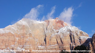 Zion National Park - Snow On Peaks - Snow On Mountains