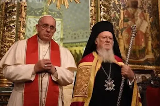 Ο Οικουμενικός Πατριάρχης Βαρθολομαίος & ο πάπας Φραγκίσκος, μαζί με κορυφαίους  θρησκευτικούς  ταγούς  θα λάβουν μέρος το βράδυ του Σαββάτου, σε «Οικουμενική Ολονυκτία Προσευχής»!!!!