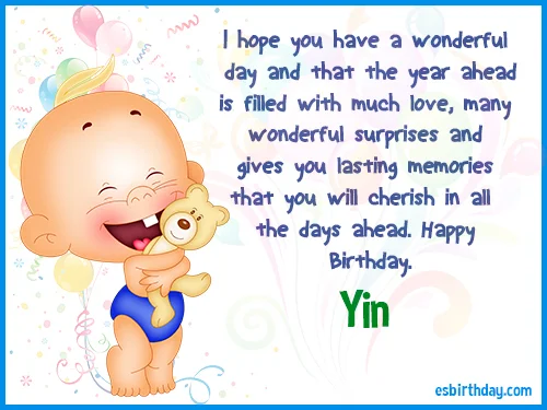 Yin Happy birthday