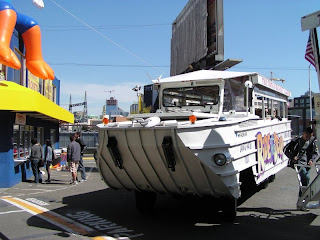 DUKW, pronounced duck.