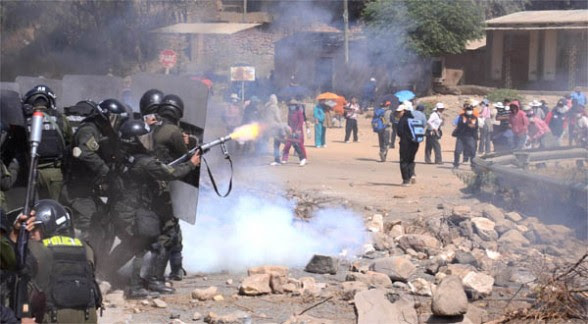 Mala imagen de la policía boliviana