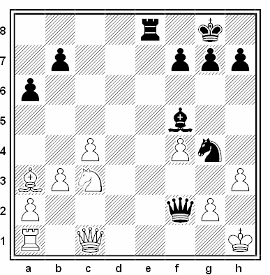 Posición de la partida de ajedrez Adrian Gillen - Kalle Kiik (X Campeonato de Europa, Debrecen 1992)