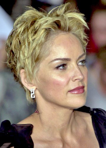 sharon stone short hair. Images Of Short Haircuts For