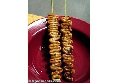 food on stick