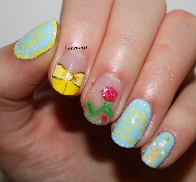 Beauty And The Beast Film Nail Art Disney