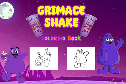 grimace shake coloring game