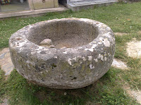 Stone bowl from cemetery