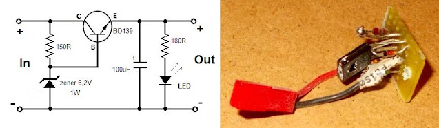 Rebuilt Tamiya Hornet (1984) - BEC - voltage regulator