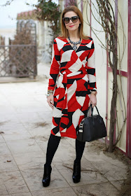 Diane Von Furstenberg wrap dress, abito a vestaglia, wrap dress, Givenchy Antigona bag, Fashion and Cookies, fashion blogger