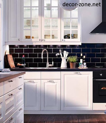 black kitchen backsplash tile ideas 