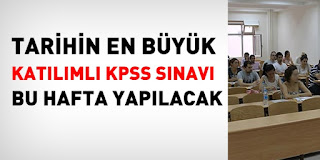 KPSS SINAVINA KAÇ KİŞİ KATILACAK