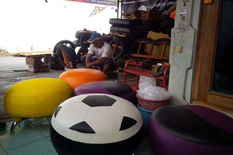 Peluang Usaha: Membuat Sofa dari Ban Bekas Mobil 