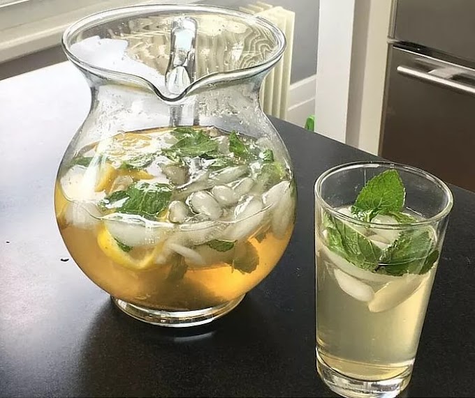 Lemon & Honey Green Iced Tea #freshdrink #tea