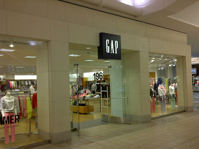 Gap Storefront in shopping mall