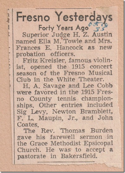 Forty Years Ago - Tennis Championships 10_18_1955