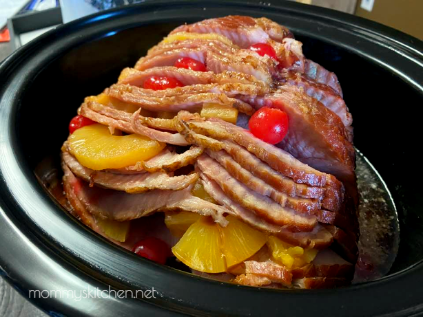 Slow Cooker Spiral Ham with Pineapple Glaze - Retro Recipe Box
