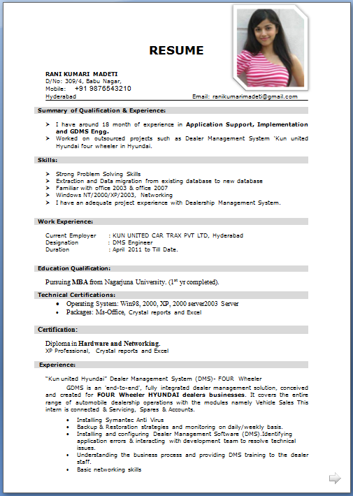 writting a cv - Resume writting a cv - Resume