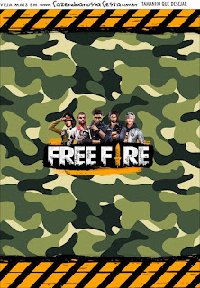 Free Fire: Etiquetas para Candy Bar para Imprimir Gratis.