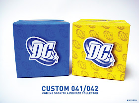 Blue Beetle & Booster Gold 3” Dunny Custom Packaging by Nikejerk