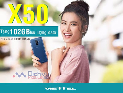 cách đăng ký gói cước X50 Viettel