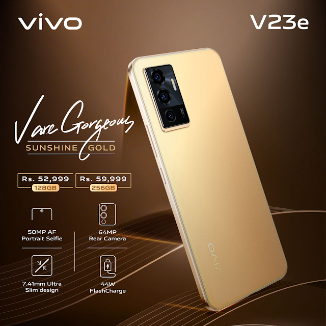 As Good As Gold, vivo Presents A Brand New Color Variant Of vivo V23e: Sunshine Gold