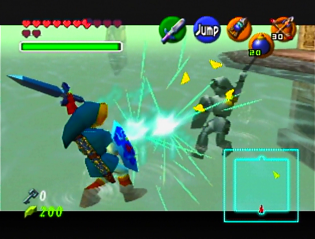 Shadow Link Fight Water Temple