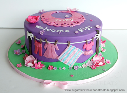 30th Birthday Cake on Green Fondant Baby Shower Cake Sweet Indulgences Cakes   Kootation Com