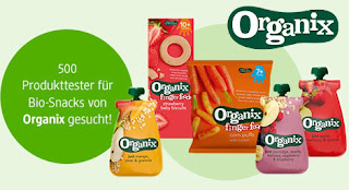  Tester Organix Snack Produkte
