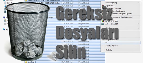 Windows İşletim Sistemindeki Temp dosyalarını Silme