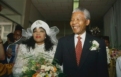 Zindizi and her father, Nelson Mandela on her wedding day. [Both are late now]