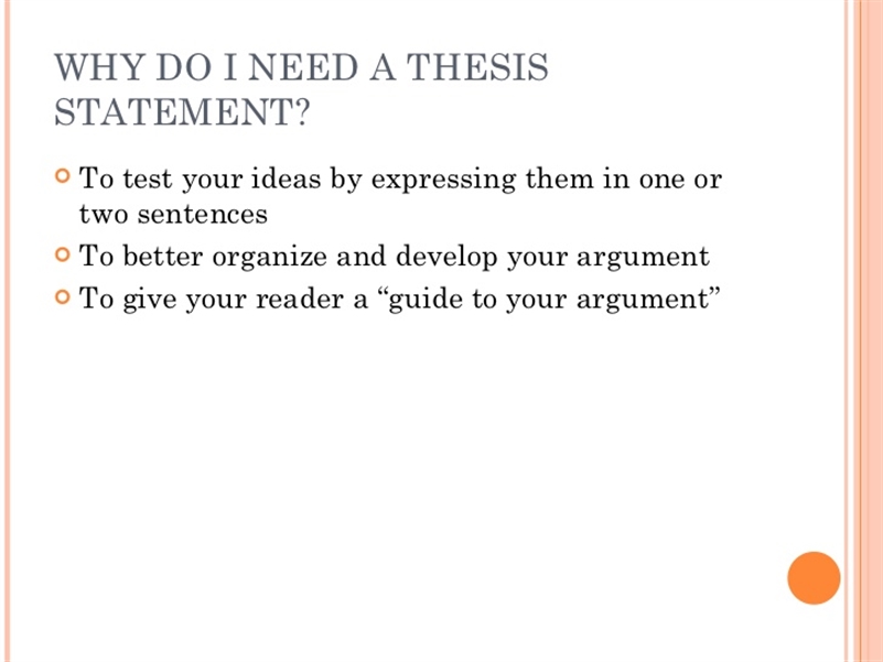 Thesis Statement Tutorial! Write a Thesis Statement in 5 ...