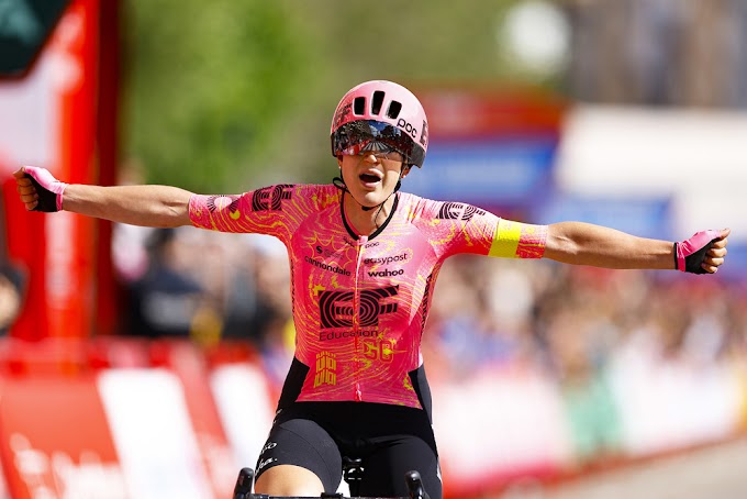 Faulkner, un bólido en los abanicos de Zaragoza - 4ª etapa de la Vuelta a España femenina 2024