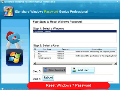 Windows password reset