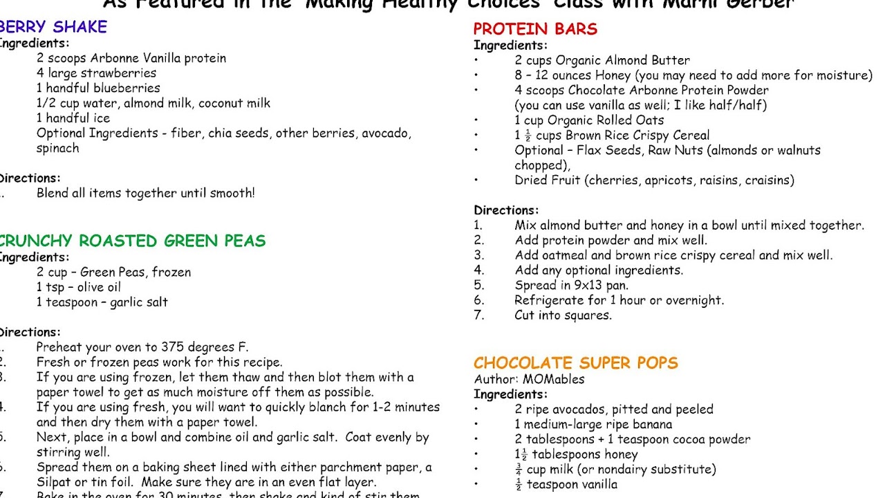 Arbonne Protein Bar Recipe