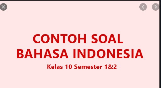 Kunci Jawaban Bahasa Indonesia Kelas 10 Semester 2 - 17+ Kunci Jawaban