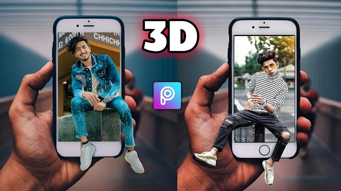 PicsArt 3D Mobile photo editing tutorial | unique mobile photo editing